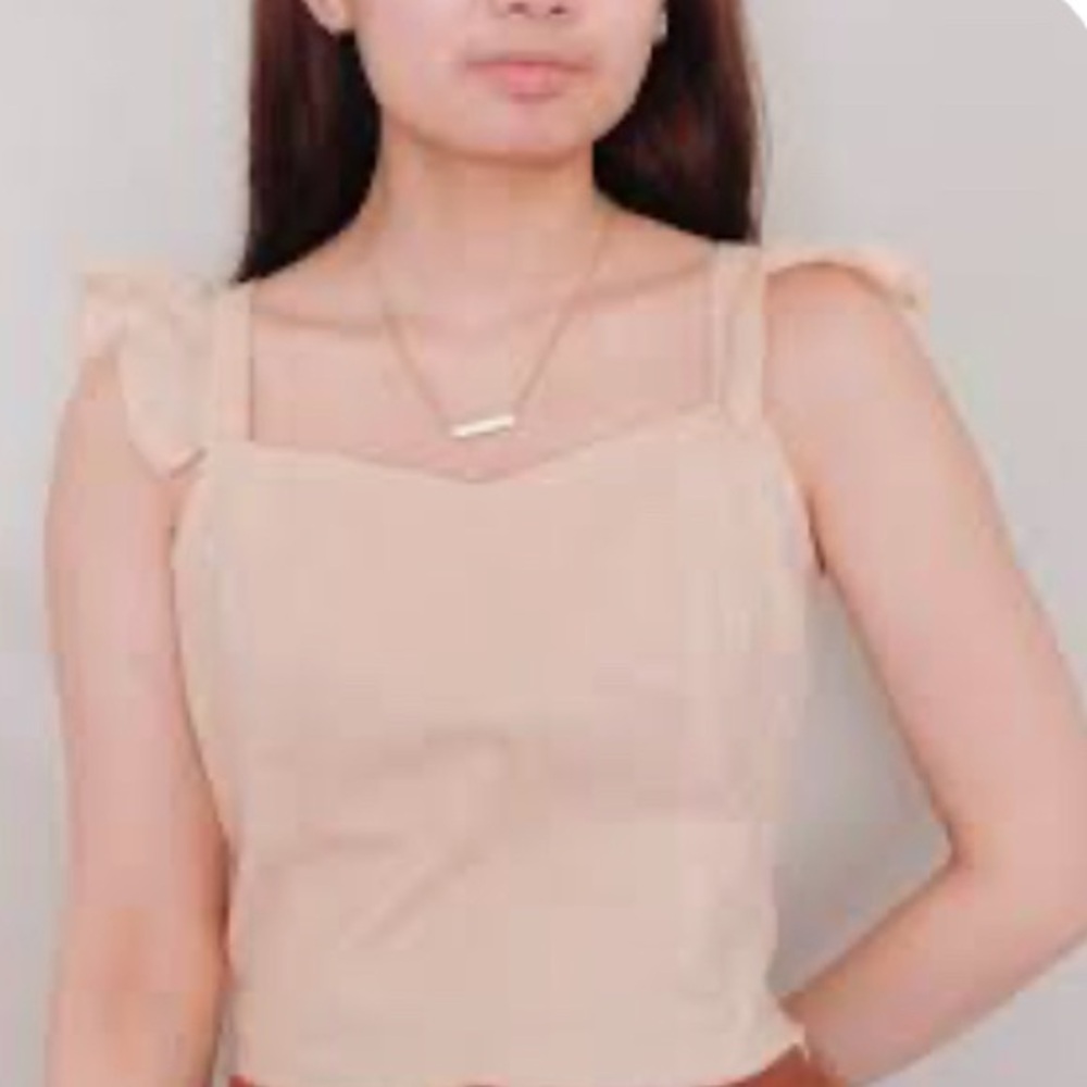 ON TWELTH Pink Ruffled Sleeve Top (S)